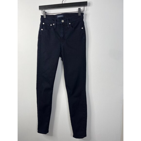 J.Crew Toothpick High Rise Skinny Jeans 25 10" Dark Wash Stretch - Picture 13 of 13